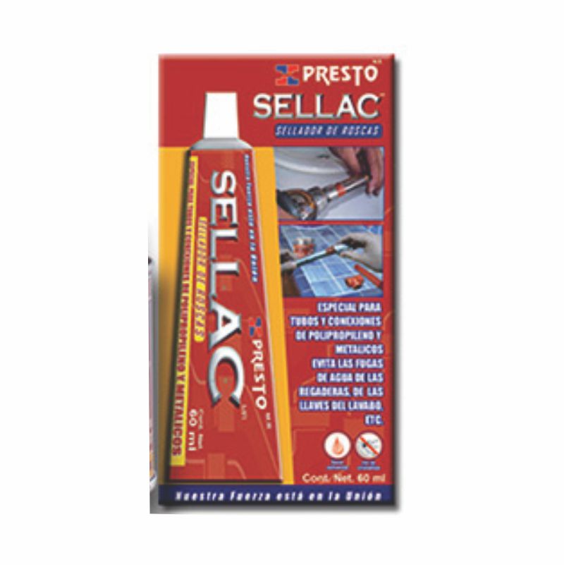 SELLADOR DE ROSCA SELLAC TUBO 60ML. PRESTO 1106