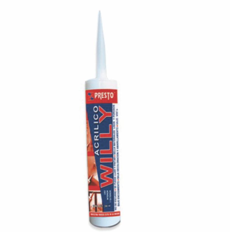 SILICON ACRILICO WILLY CARTUCHO 280ML PRESTO 0320