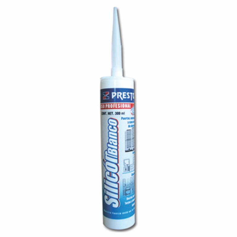 SILICON BLANCO BYC 4430 CARTUCHO 300ML PRESTO      