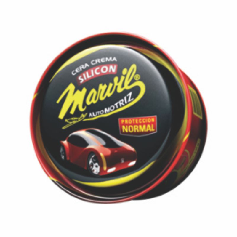 CERA CREMA AUTO CON SILICON 340GR MARVIL           