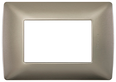 PLACA 3MOD COLOR TITANIO QZ4803M3ATC BTICINO           