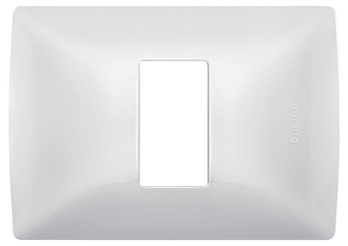 PLACA DE RESINA 1 MOD QZ4803M1BN BLANCA MX BTICINO