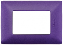 PLACA TEXTURIZADA 3 SALIDAS QZ4803M3BLL LAVANDA MX BTICINO