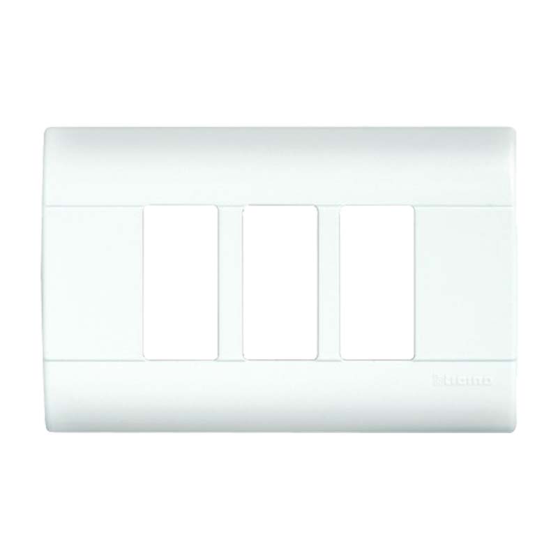 TAPA TRIPLE C/CHASIS BLANCA MODUS E5N3BNR BTICINO  