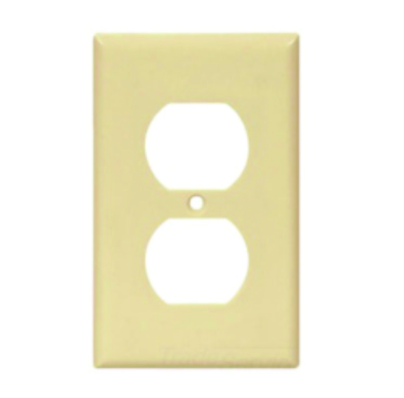 PLACA P/CONTAC. DOBLE PLASTICA MARFIL 2132V ARRO 