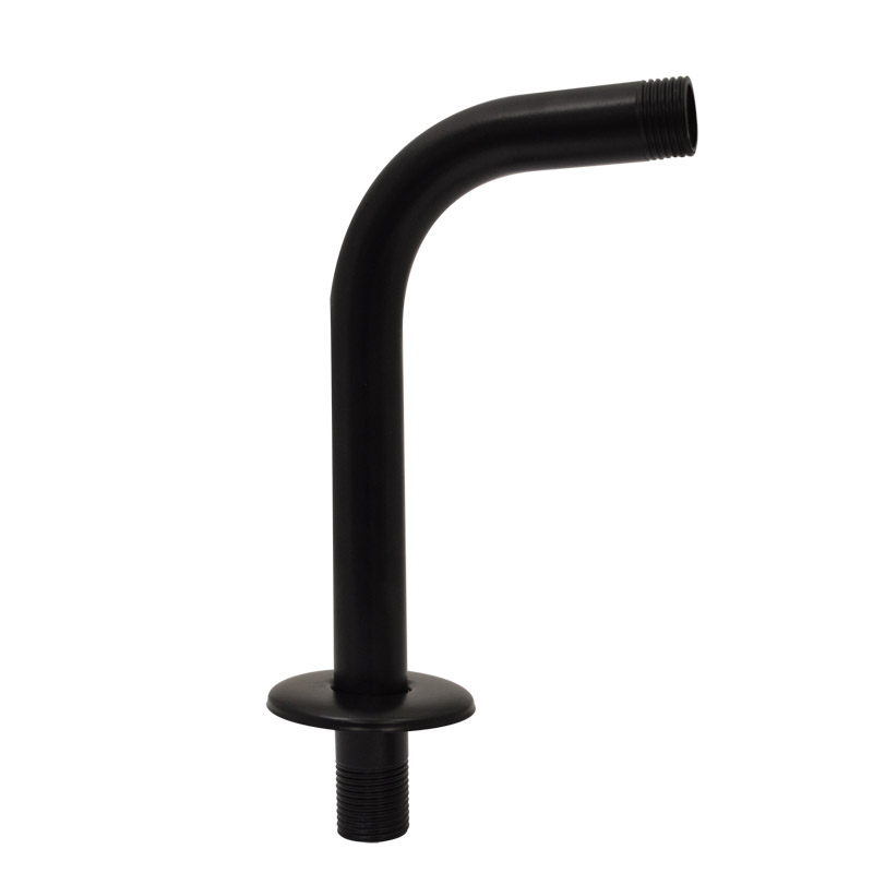 BRAZO PARA REGADERA REDONDO 45-CFN NEGRO 20.2CM RUGO