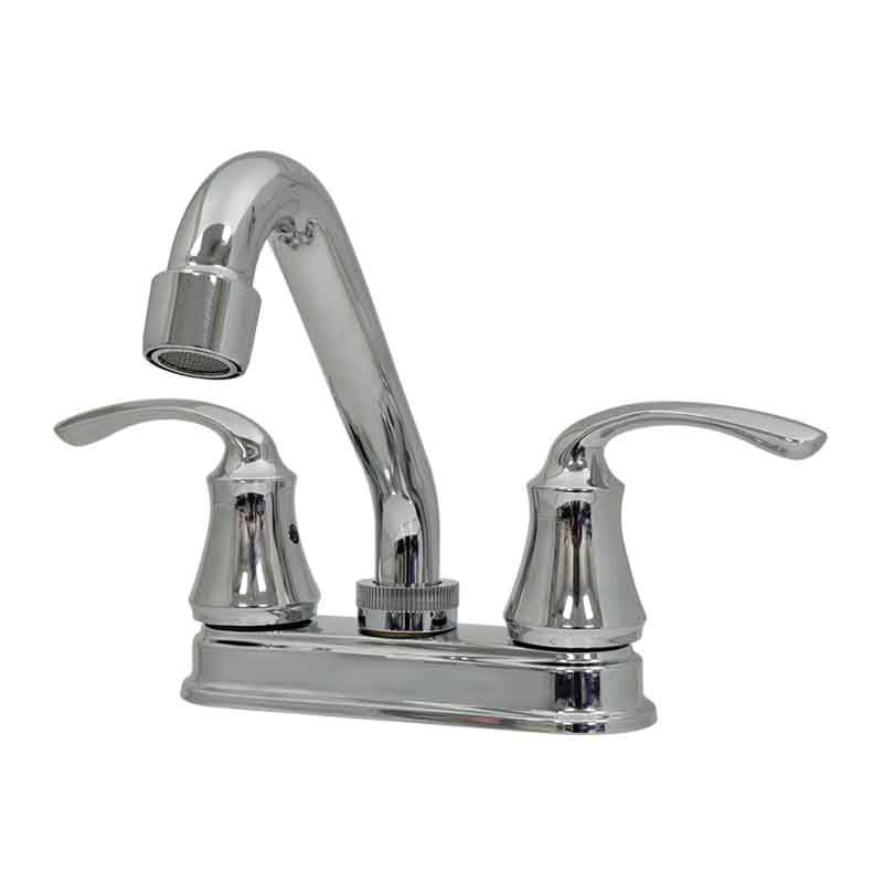 MEZCLADORA PARA LAVABO 4" MANERAL PALERMO ACABADO CROMO 24-CP RUGO