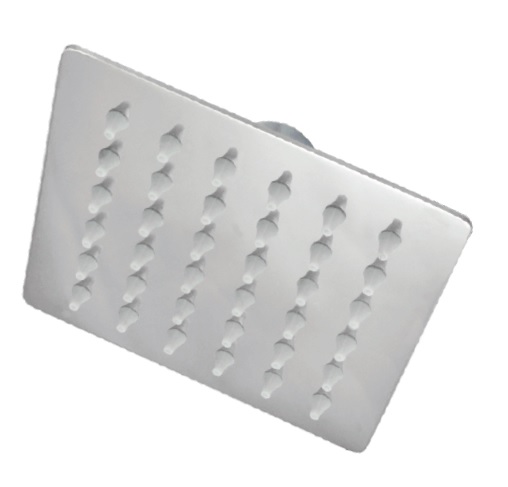 REGADERA DELGADA CUADRADA 4" INOX 44-DCP RUG0      