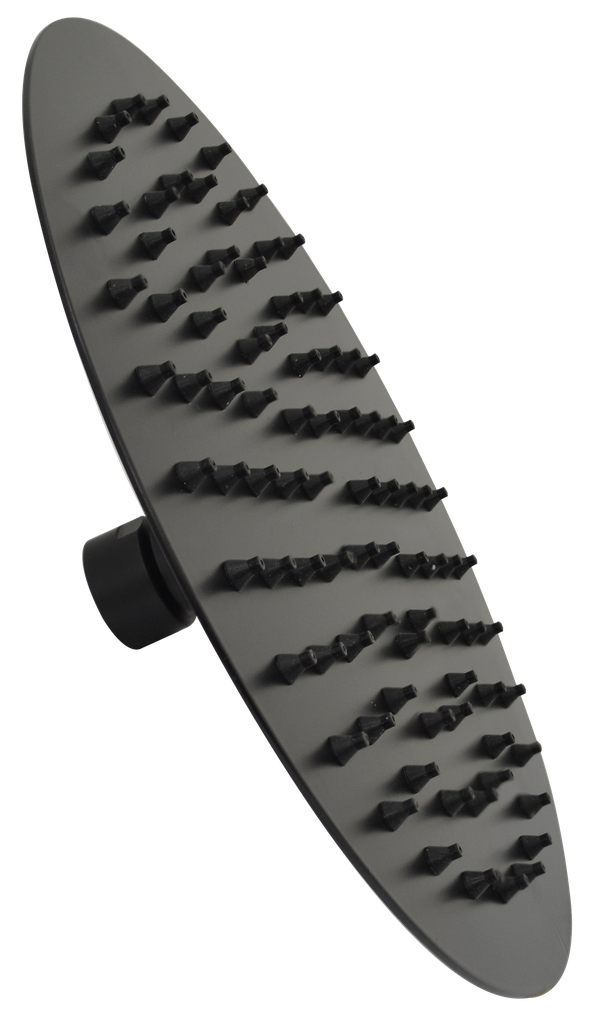 REGADERA DELG. RED.8" AC.INOX 425-N NEGRO DINASTY  