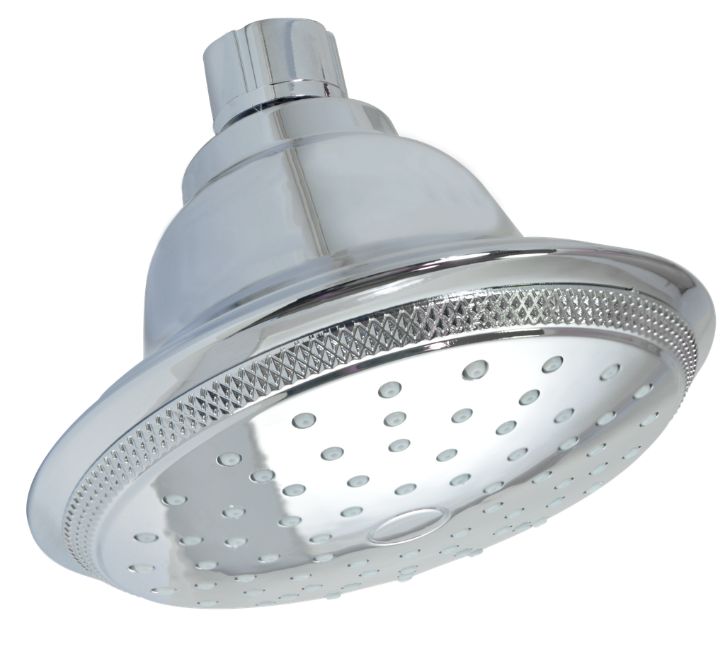 REGADERA REDONDA 4.5" DE ABS CROMO 44-RR RUGO      