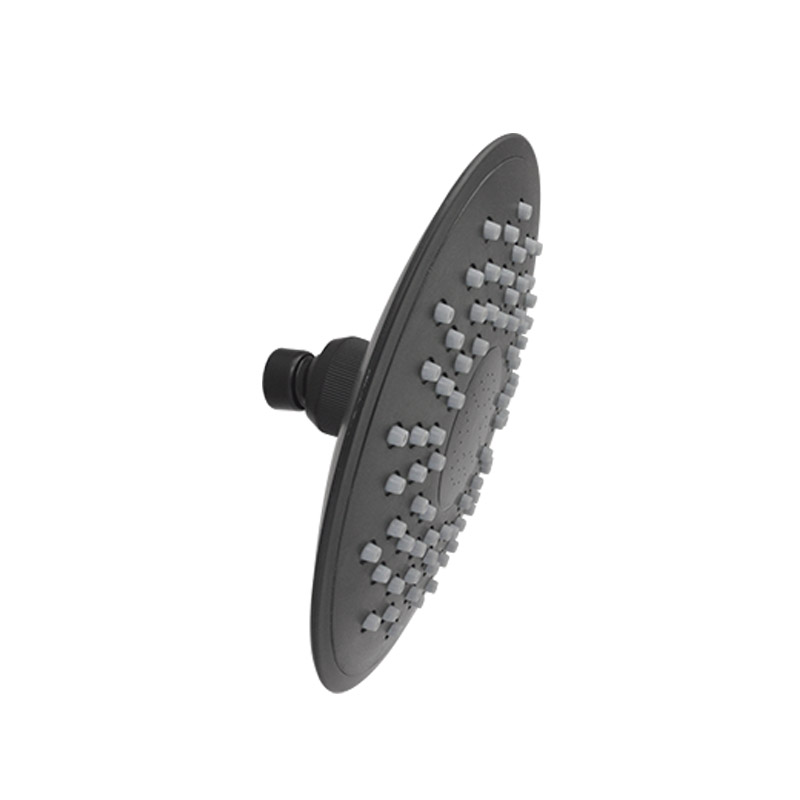 REGADERA REDONDA PLAST.8" 44-GAN NEGRO ANTISARRO   