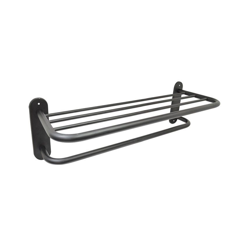 TOALLERO MULTIPLE DE AC.INOX A.NEGRO TM-01N RUGO   