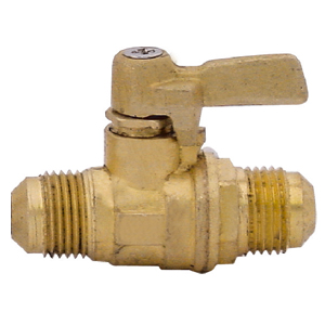 VALVULA DE PASO DE LATON 3/8" X 3/8" 4-FF RUGO