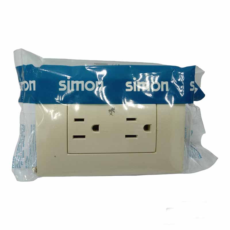 CONTACTO DUPLEX 2P+T C/PLACA 25424-61 SIMON        