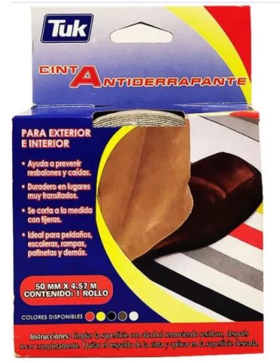 CINTA ANTIDERRAPANTE TRANSPARENTE 2"X4.57M 770 TUK