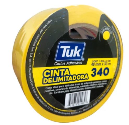 CINTA DELIMITADORA AMARILLA 48MMX33MT TUK PZ       