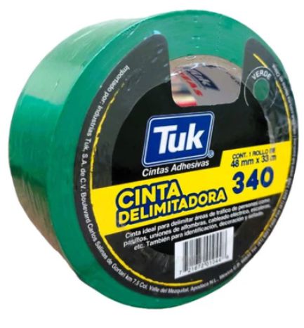 CINTA DELIMITADORA VERDE 48MMX33MT PZ