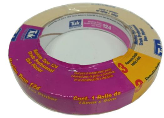 CINTA MASKING TAPE TIPO 124 3/4" TUK               