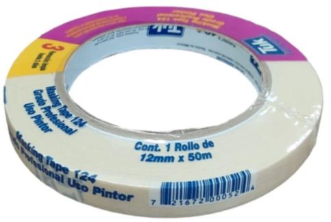 CINTA MASKING TAPE TIPO 124-1/2" TUK