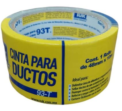 CINTA PARA DUCTOS TIPO 93-T 2"X10MTS. TUK
