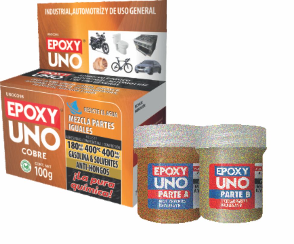 ADHESIVO EPOXY UNO COBRE 100GRS UNOCO98