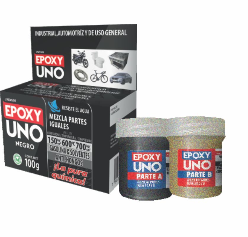 ADHESIVO EPOXY UNO U.G NEGRO 100GRS UNON98         