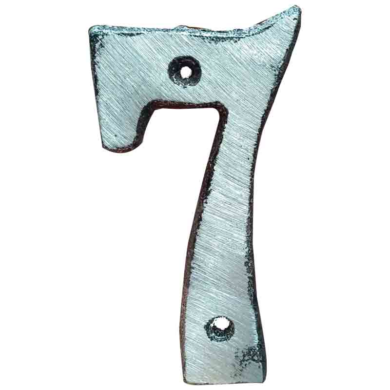 NUMERO PARA CASA EN ALUMINIO  " 7 "                