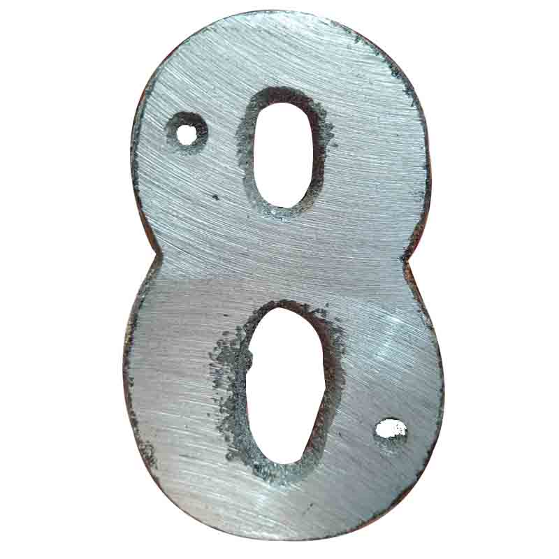 NUMERO PARA CASA EN ALUMINIO  " 8 "                