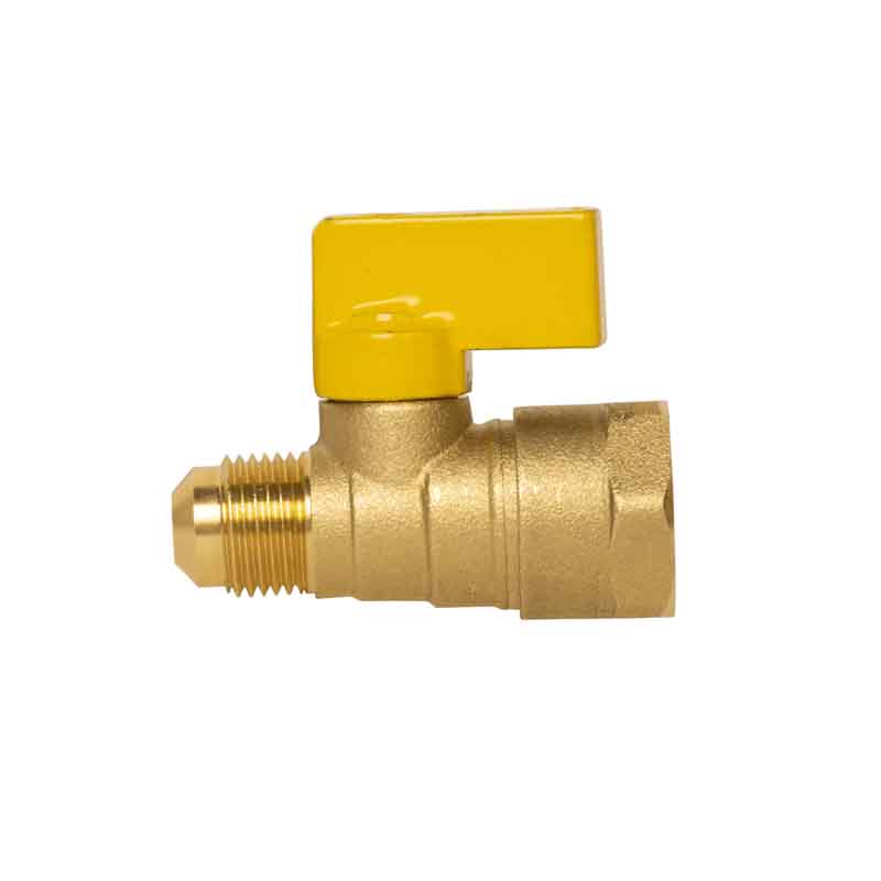 VALVULA DE PASO PARA GAS 1/2" X 3/8" CNX