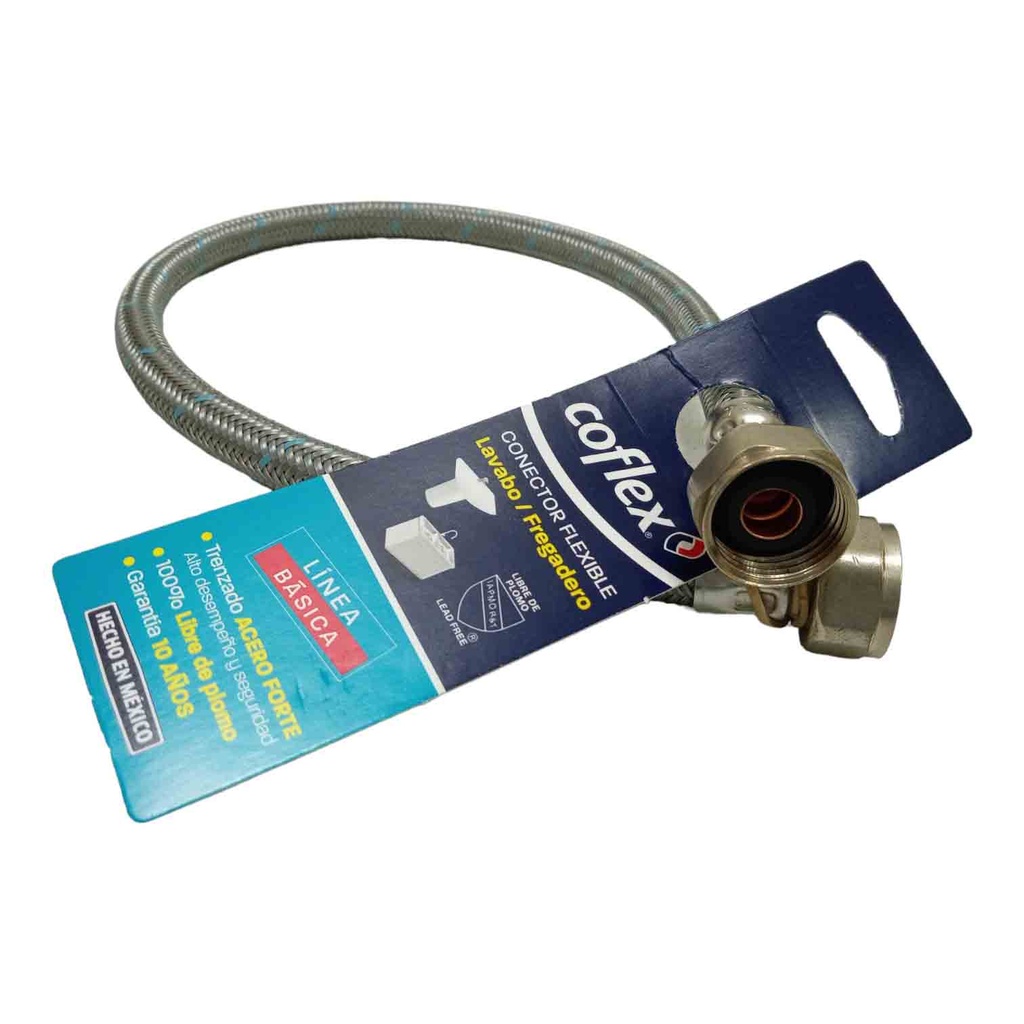 ALIMENTADOR PARA FREGADERO 1/2X1/2 LLA-55 55CM BASICO COFLEX