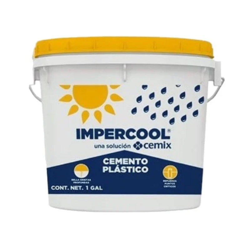 CEMENTO PLASTICO IMPERCOOL GALON CEMIX