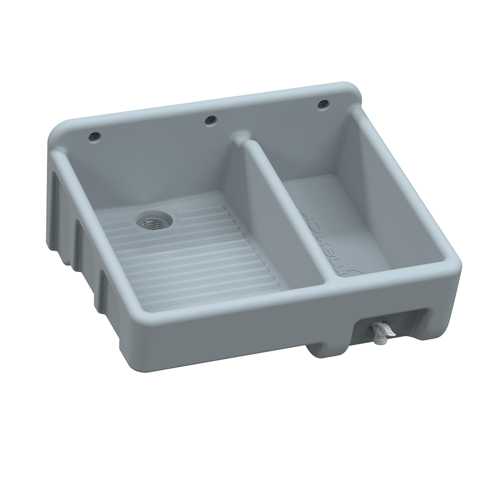 LAVADERO COMPACTO DE PLASTCO 2031 65X55CM MAXTOR