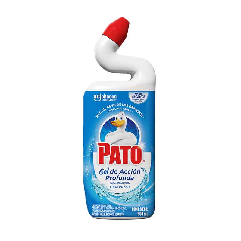 LIMPIADOR LIQ.GEL PATO BRISA D/MAR AZUL 500ML      