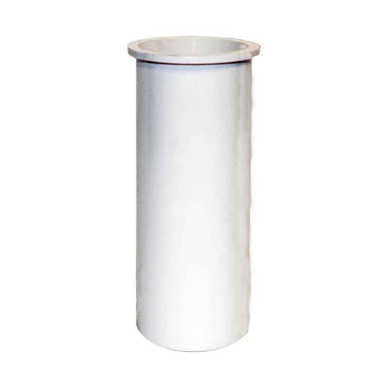 TUBO DE PLASTICO C/PESTAÑA 11-TR 10CM RUGO         