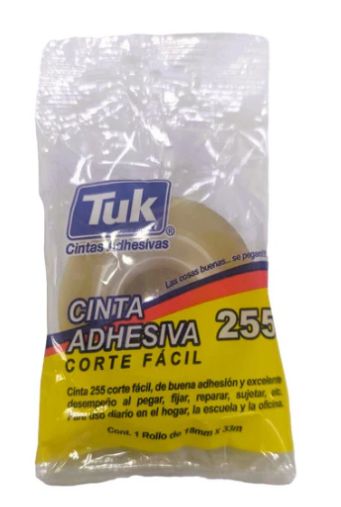 CINTA TRANSP.CORTE FACIL MOD.255 18X33M TUK        