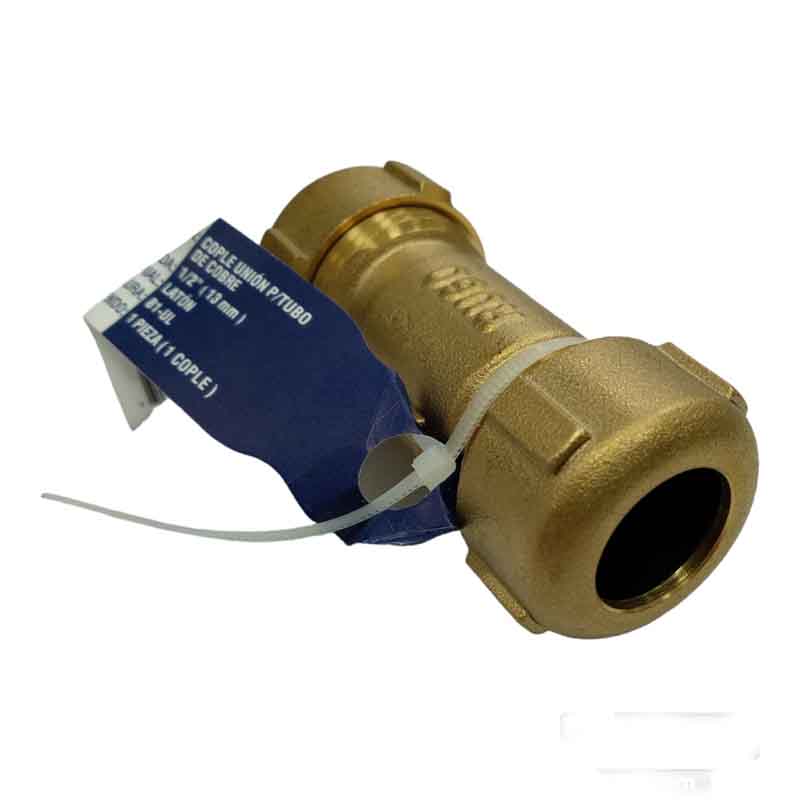 COPLE UNION LATON P/TUBO COB.1/2" 81UL RUGO        