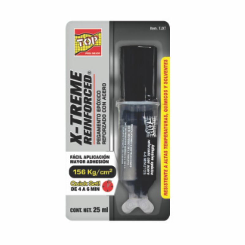 ADHESIVO EPOXICO REF C/ACERO XT JERINGA TJXT-W TOP 