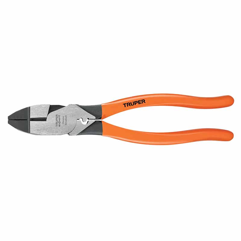 PINZA PARA ELECTRICISTA 9' C/PONCHADOR DE TERMINALES, EXPERT