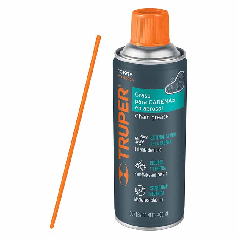 LUBRICANTE DE CADENAS EN AEROSOL 400 ML, TRUPER