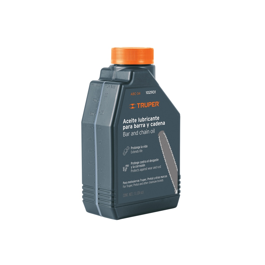 ACEITE P/BARRA Y CADENAS MOTOSIERRA ABC-34 TRUPER  