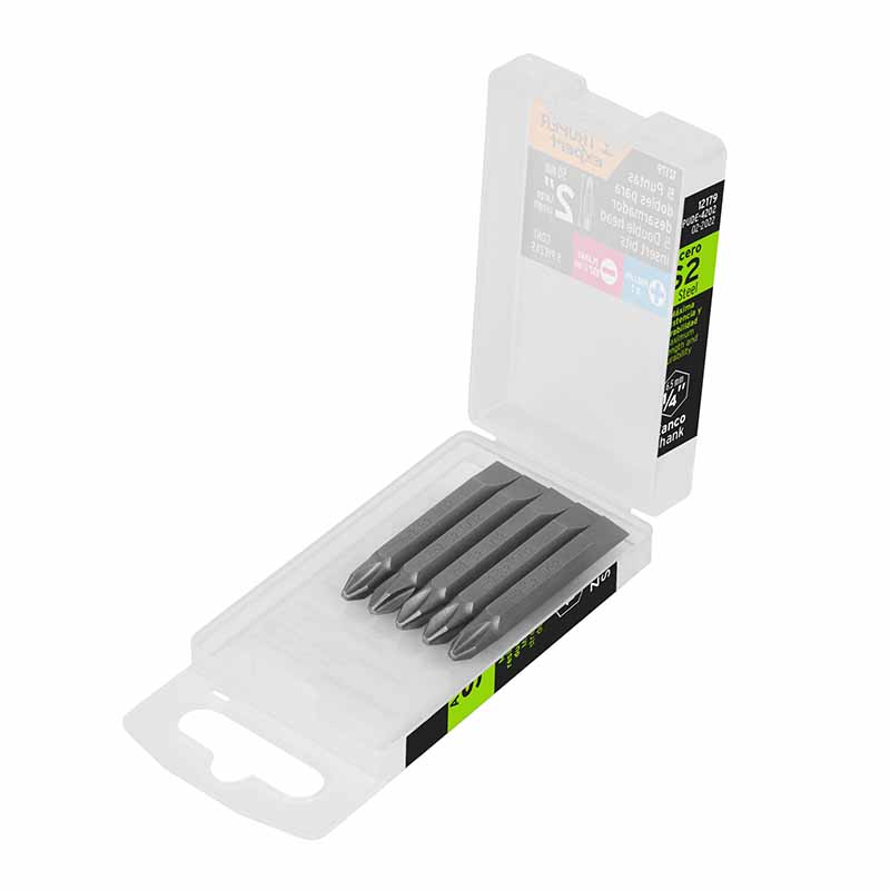 PUNTAS P/DESARMADOR PH2 PUDE-4202 5PZ TRUPER       