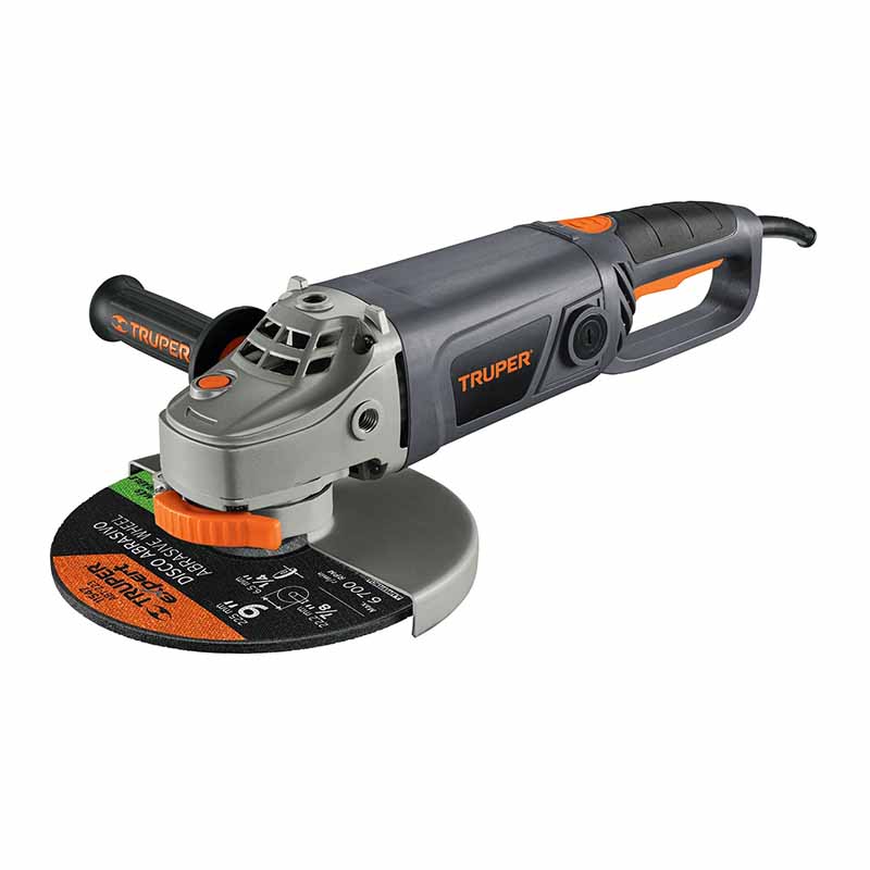 ESMERILADORA ANGULAR 9', 2100W, TRUPER INDUSTRIAL