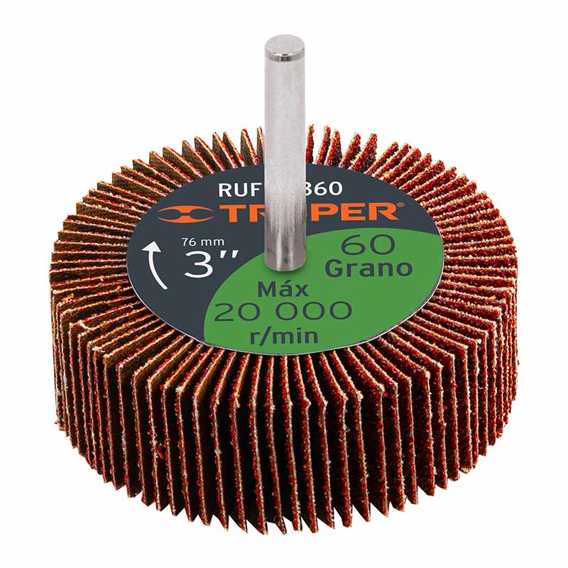 RUEDA FLAP 3" G-60 RUFLA-360 TRUPER                