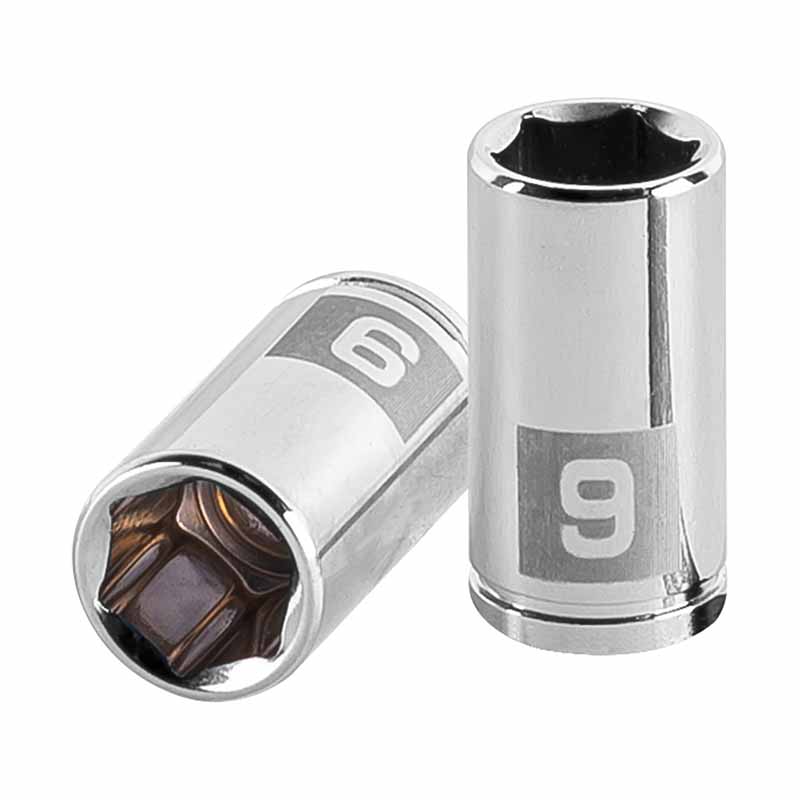 DADO MM 1/4"X9MM 6 PUNTAS D-1409-M TRUPER         