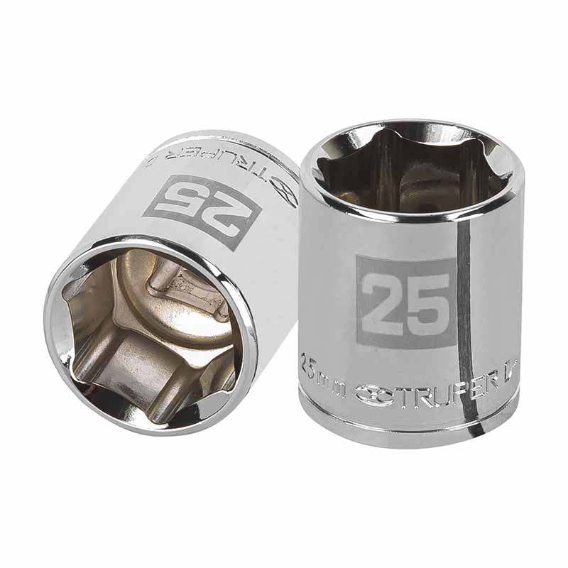 DADO DE 25 MM, 6 PUNTAS, CUADRO 1/2', TRUPER