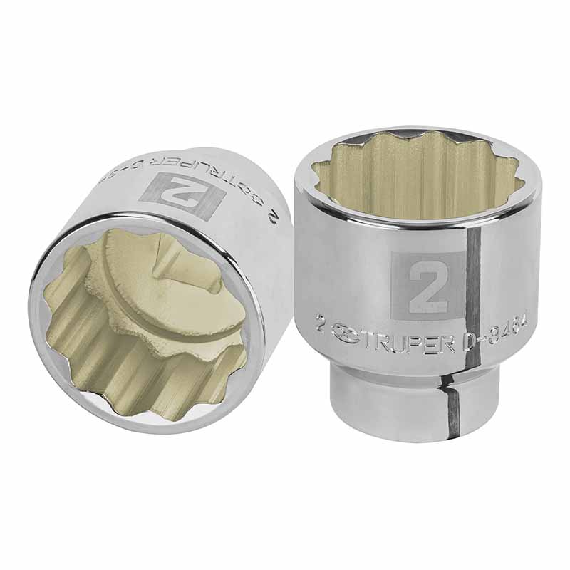 DADO DE 2', 12 PUNTAS, CUADRO 3/4', TRUPER