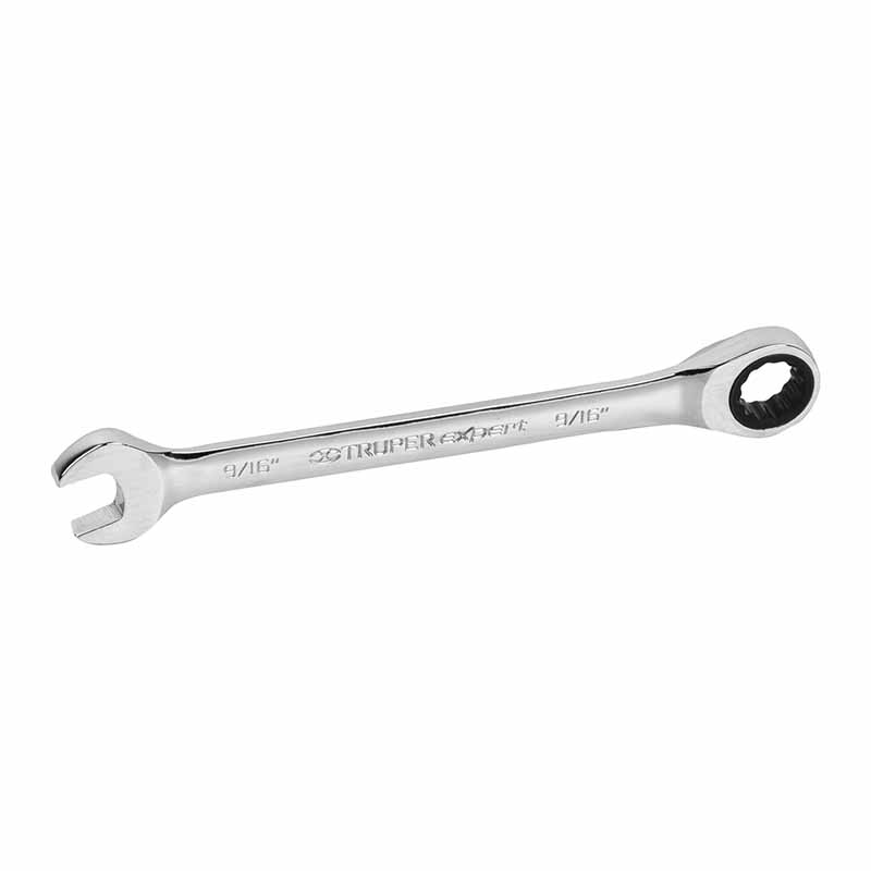 LLAVE COMBINADA CON MATRACA 9/16' X 185 MM LARGO, EXPERT