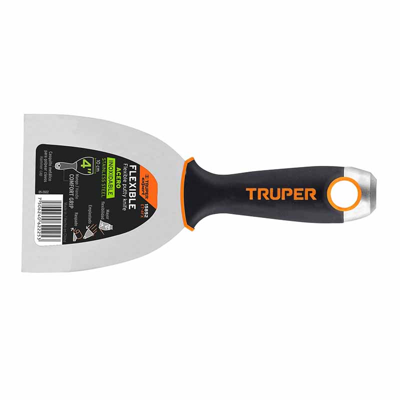 ESPATULA FLEX ACERO INOX 4" ET-4FX TRUPER          