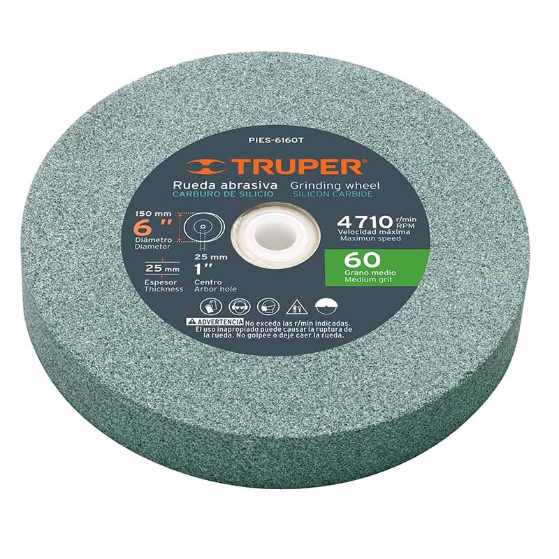 RUEDA ABRASIVA P/ESMERIL PIES-6160T TRUPER            