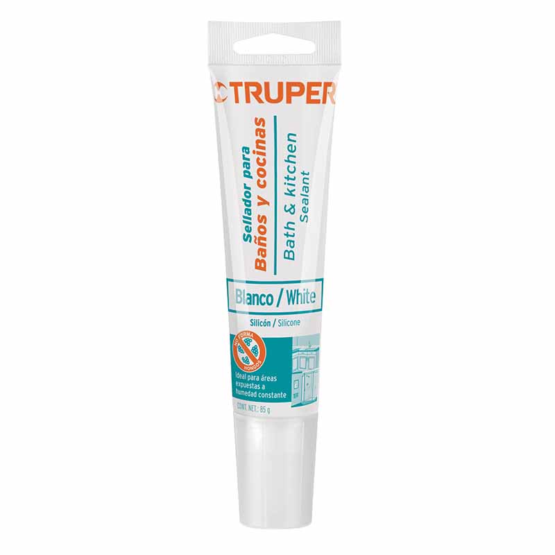 SELLADOR BLANCO PARA BAÑOS Y COCINAS, 85 G, TRUPER